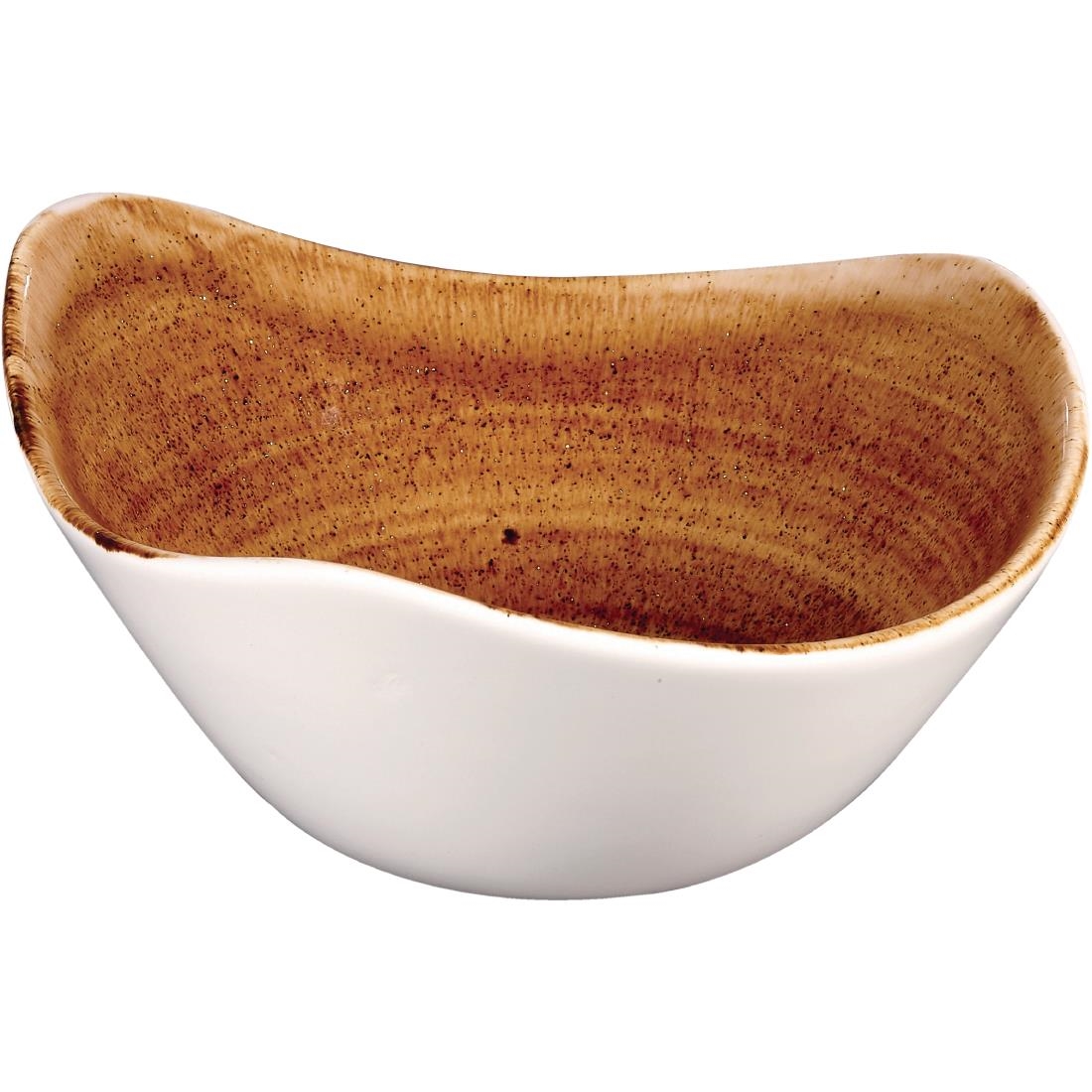 Churchill Stonecast Patina Triangular Bowls Vintage Copper