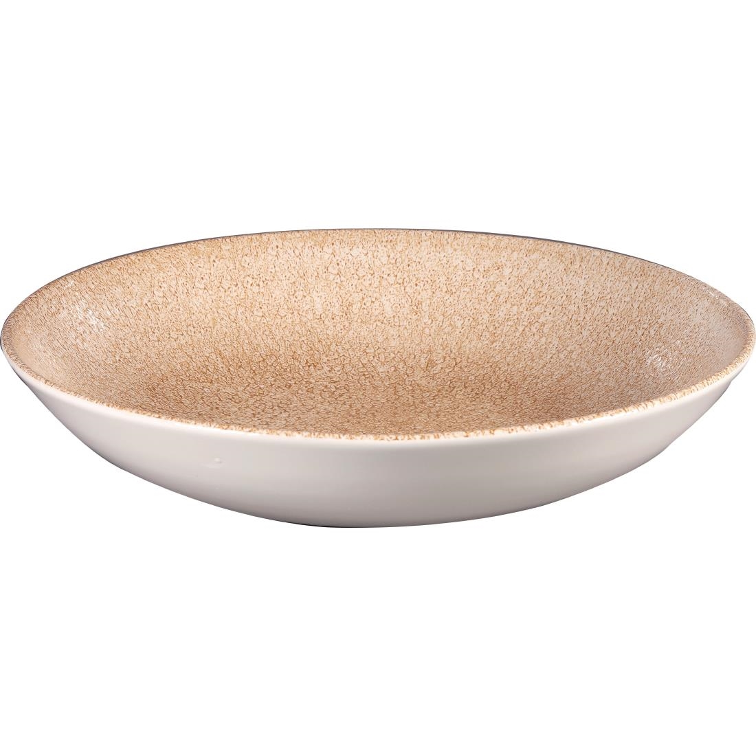 Churchill Studio Prints Raku Coupe Bowl Garnet Orange 248mm