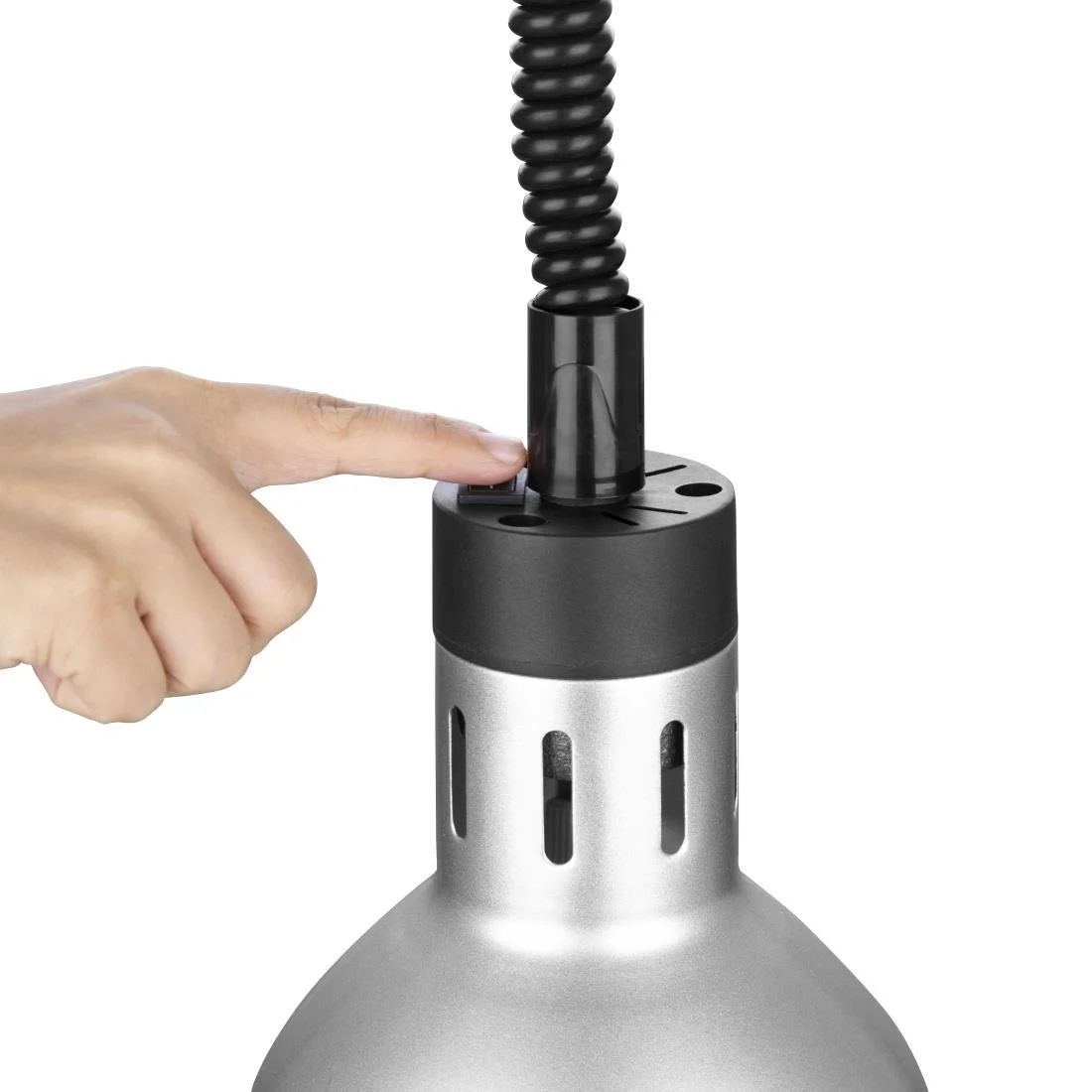 Buffalo Retractable Heat Shade Silver Finish - Image 5