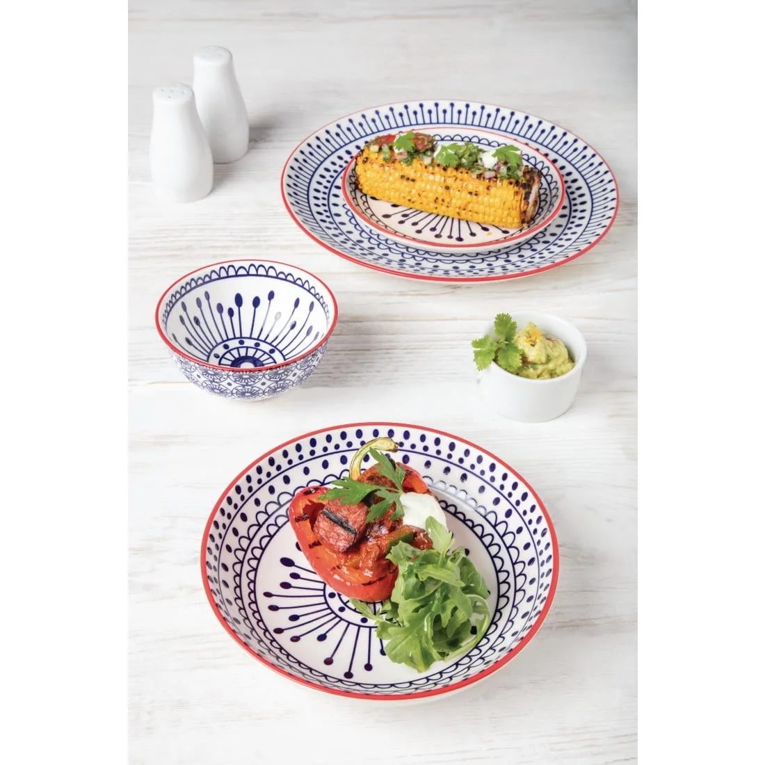 Olympia Whiteware Pepper Shakers 90mm - Image 4