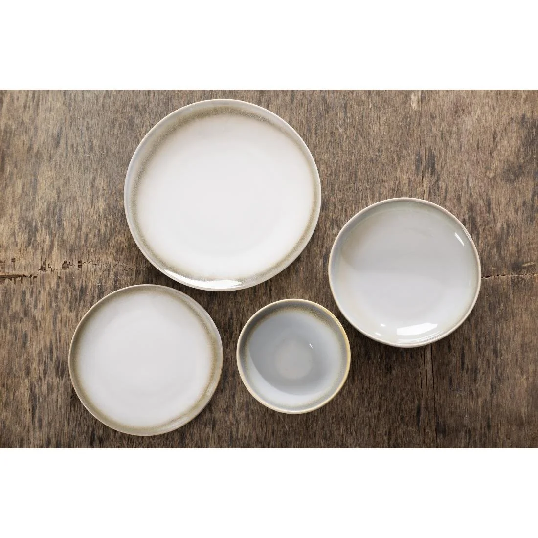 Olympia Birch Coupe Plates Taupe 205mm (6 Pack) - Image 5