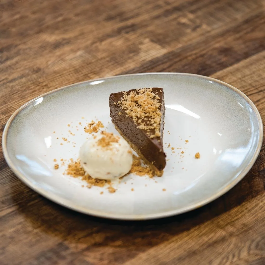 Olympia Birch Coupe Plates Taupe 205mm (6 Pack) - Image 6