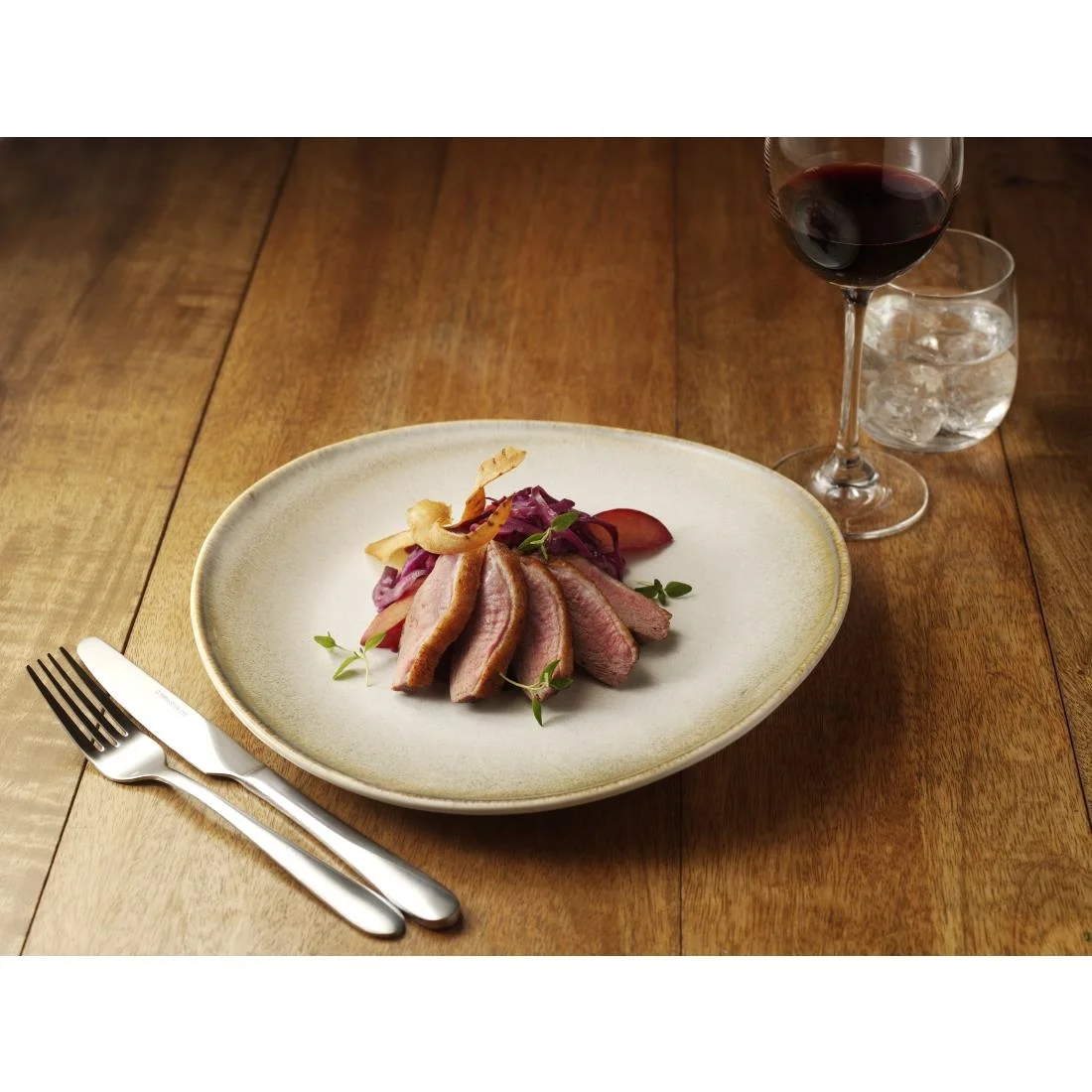 Olympia Birch Coupe Plates Taupe 270mm (6 Pack) - Image 7