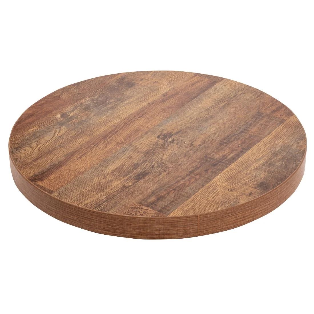 Bolero Pre-Drilled Round Table Top Urban Dark 600mm - Image 6
