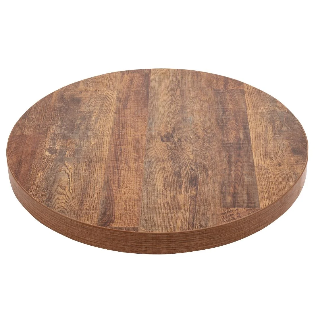 Bolero Pre-Drilled Round Table Top Urban Dark 600mm - Image 7