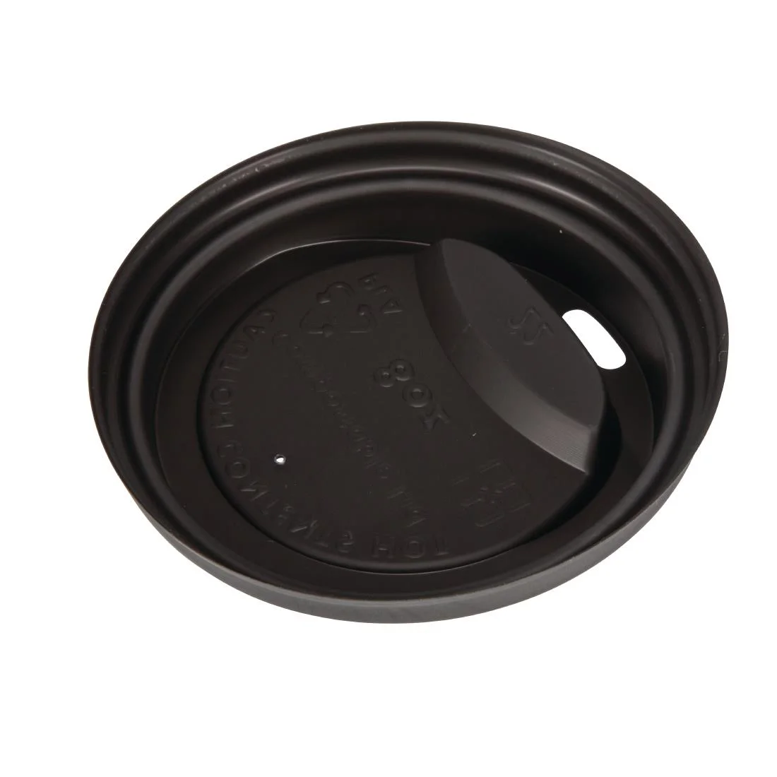 Fiesta Compostable Coffee Cup Lids 225ml / 8oz (Pack of 50) - Image 2