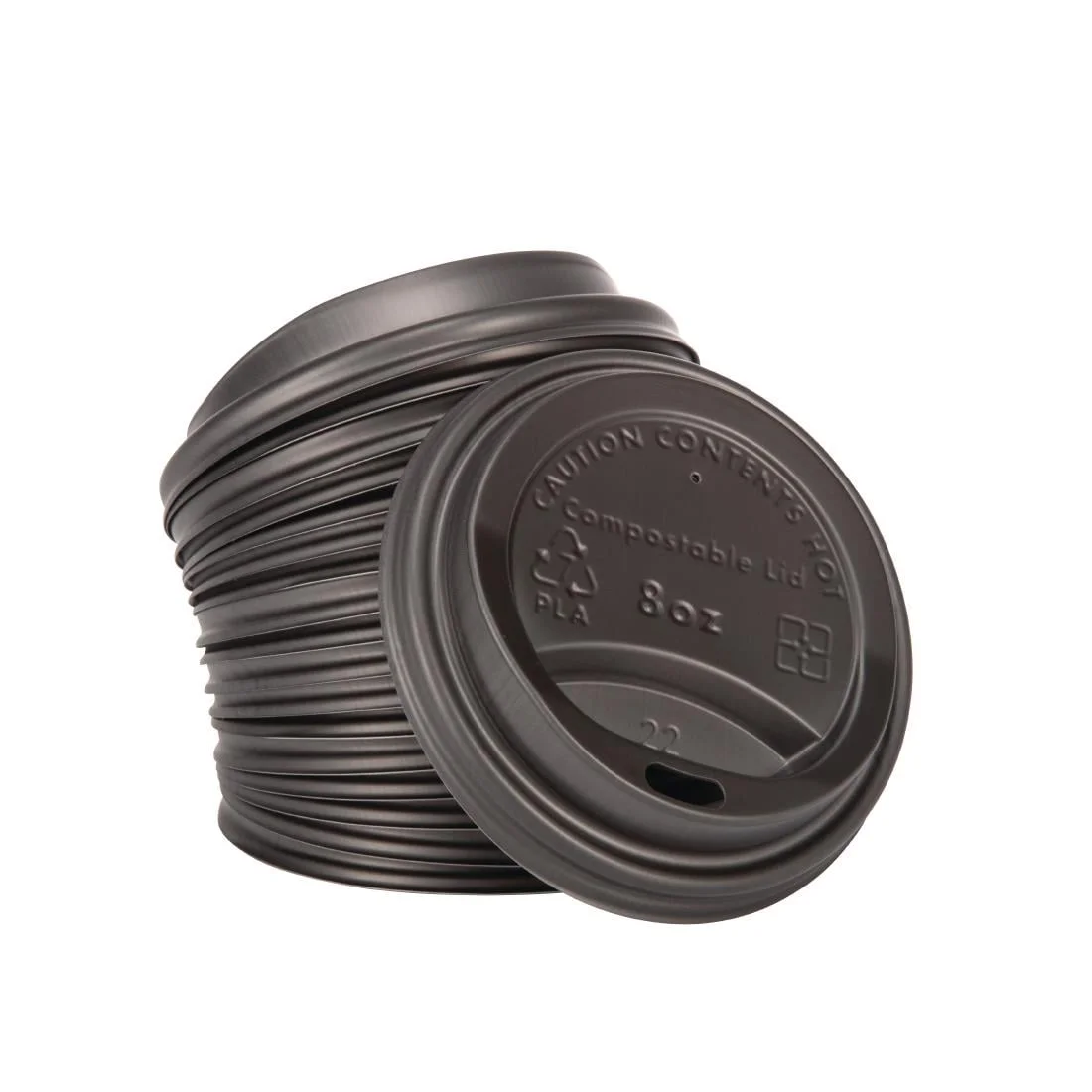 Fiesta Compostable Coffee Cup Lids 225ml / 8oz (Pack of 50) - Image 6