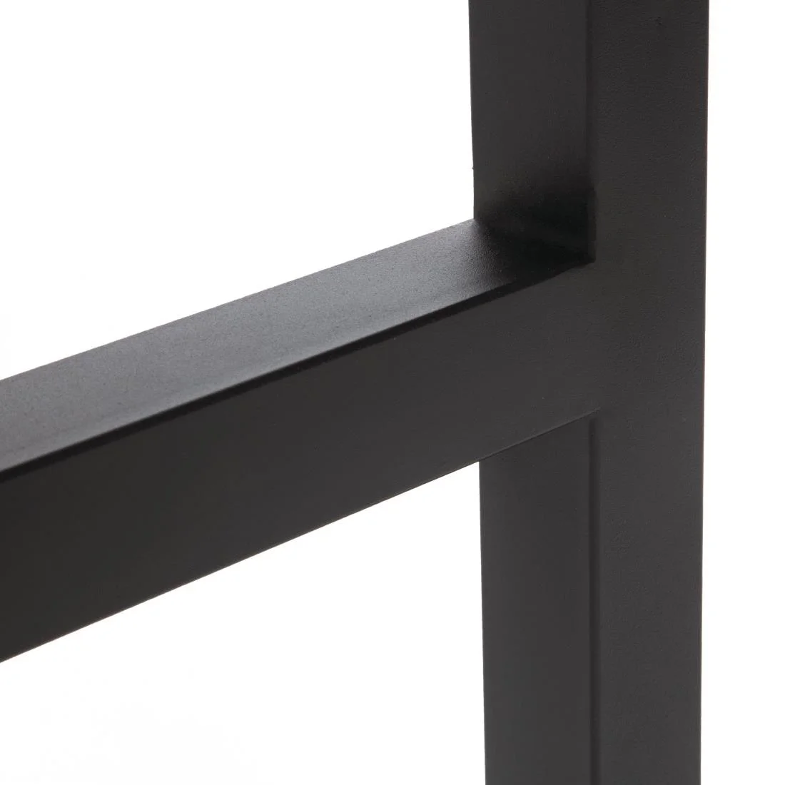 Bolero Square Steel and Acacia Bar Table 600mm - Image 9