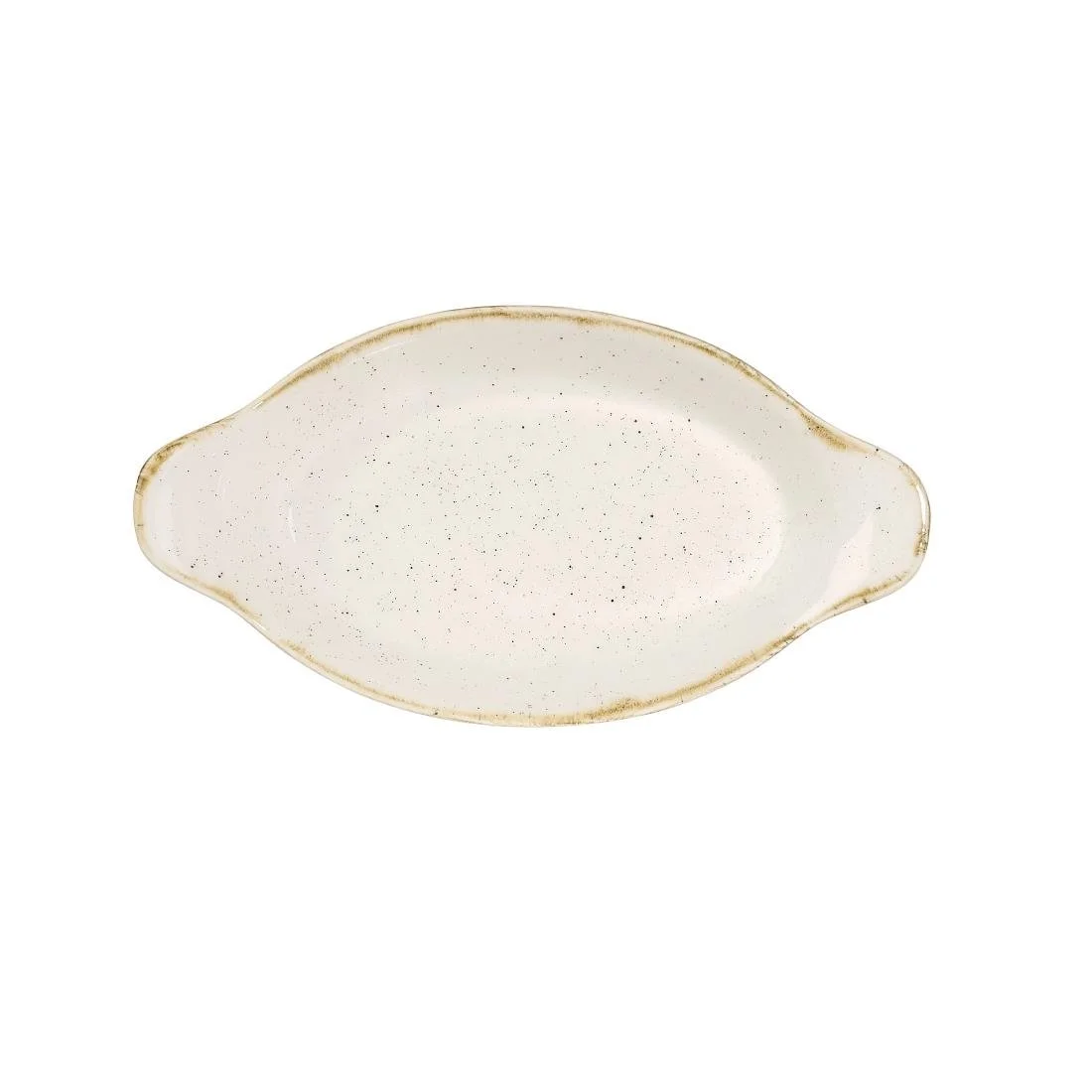 Churchill Stonecast Oval Eared Dishes Barley White 205mm (6 Pack) - Image 2