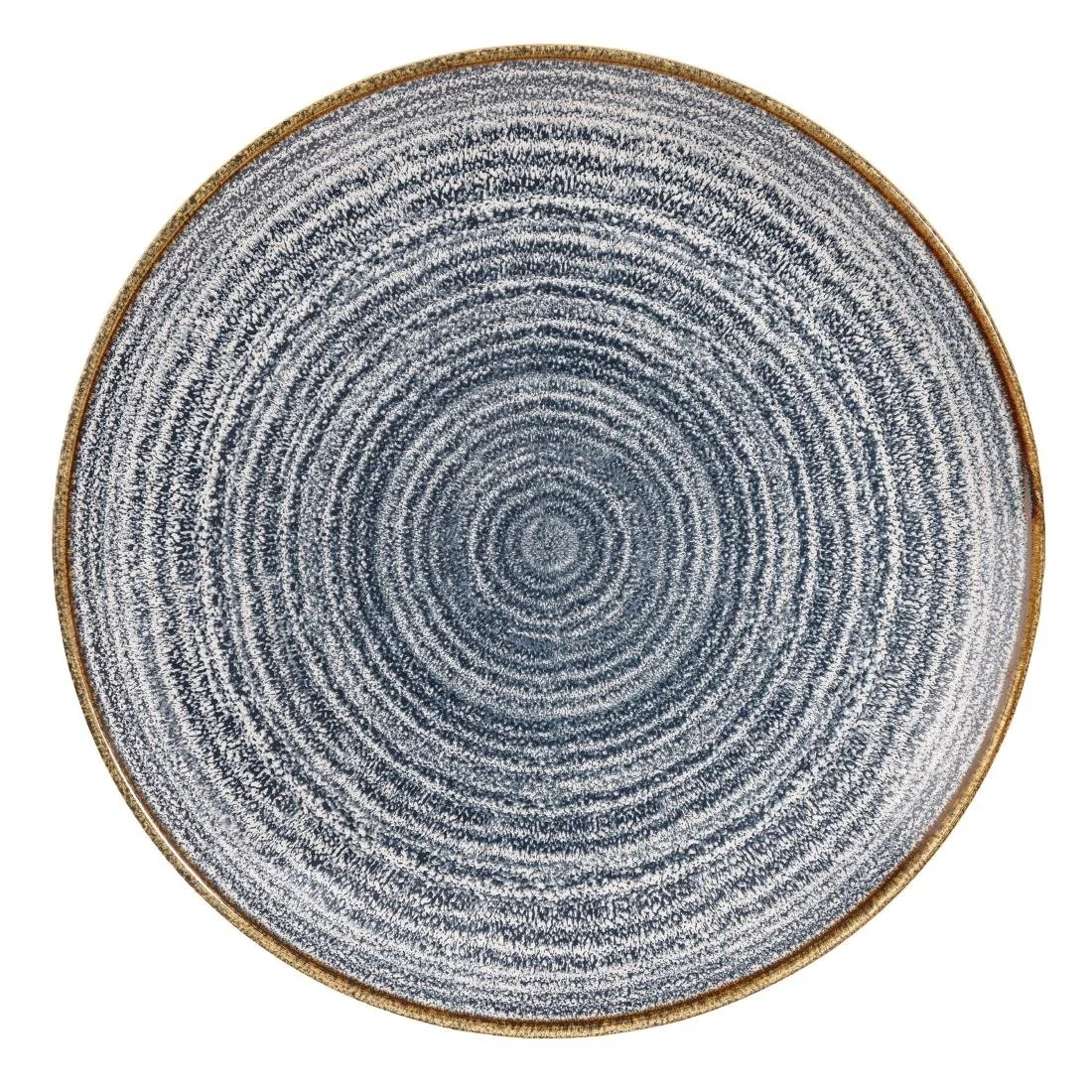 Churchill Studio Prints Homespun Coupe Plates Slate Blue 288mm (12 Pack)
