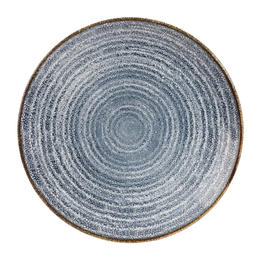 Churchill Studio Prints Homespun Coupe Plates Slate Blue 217mm (12 Pack)