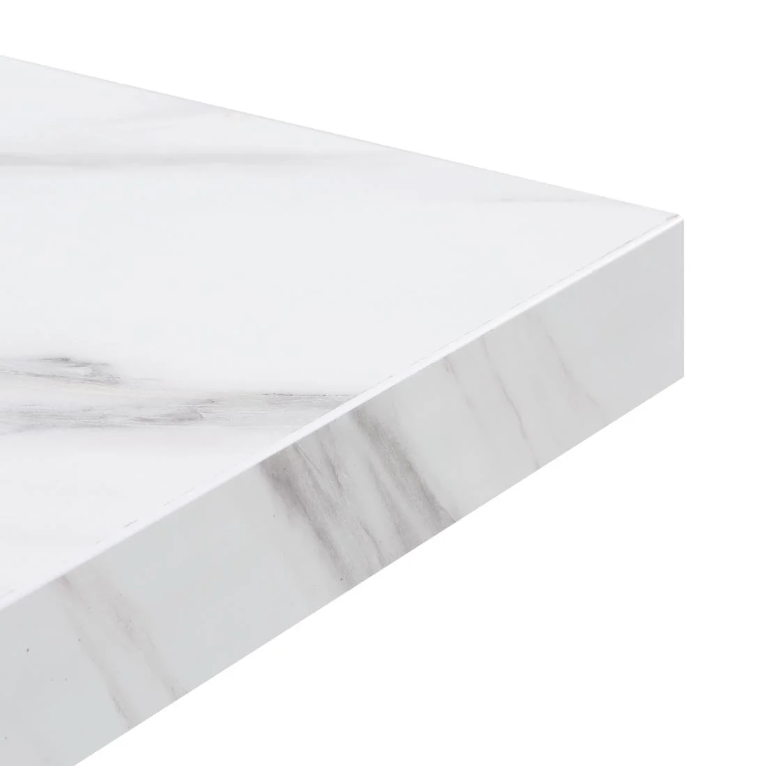 Bolero Pre-Drilled Square Table Top Marble Effect 600mm - Image 5