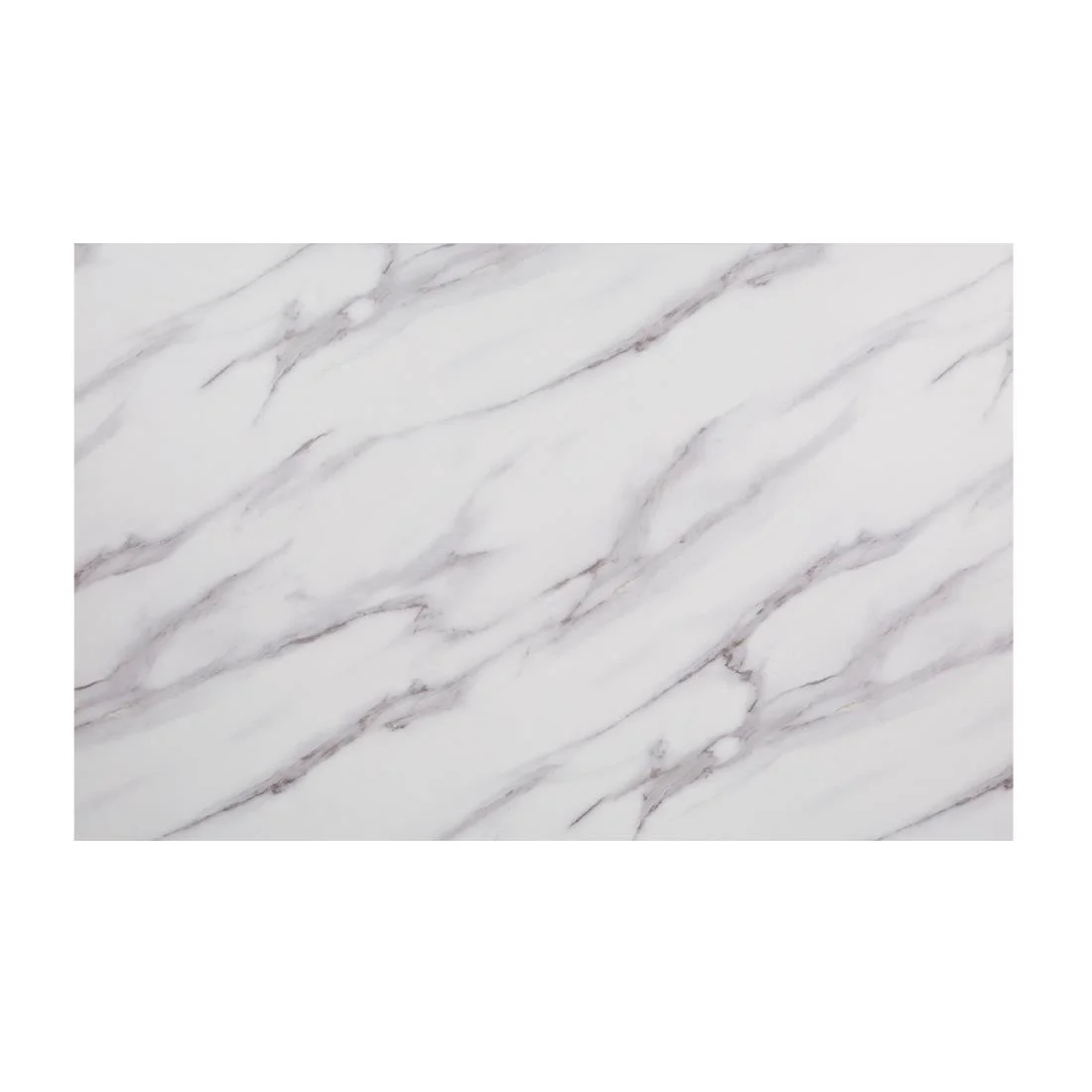 Bolero Pre-Drilled Rectangular Table Top Marble Effect 700mm