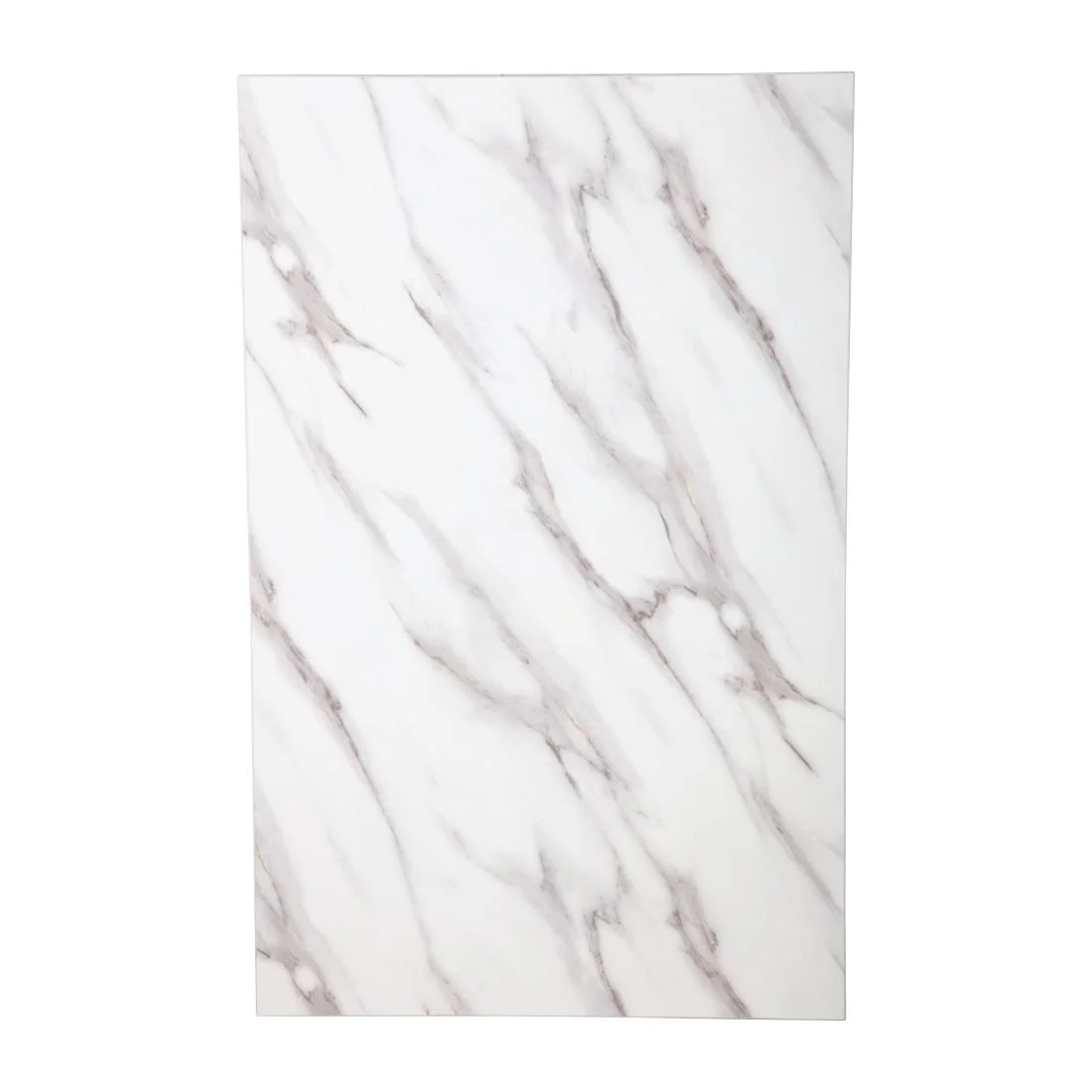 Bolero Pre-Drilled Rectangular Table Top Marble Effect 700mm - Image 4