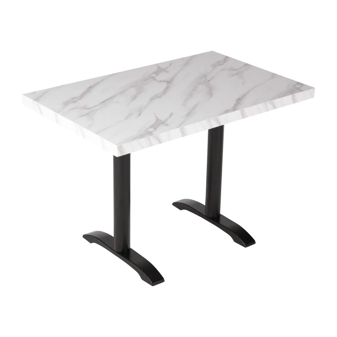 Bolero Pre-Drilled Rectangular Table Top Marble Effect 700mm - Image 8