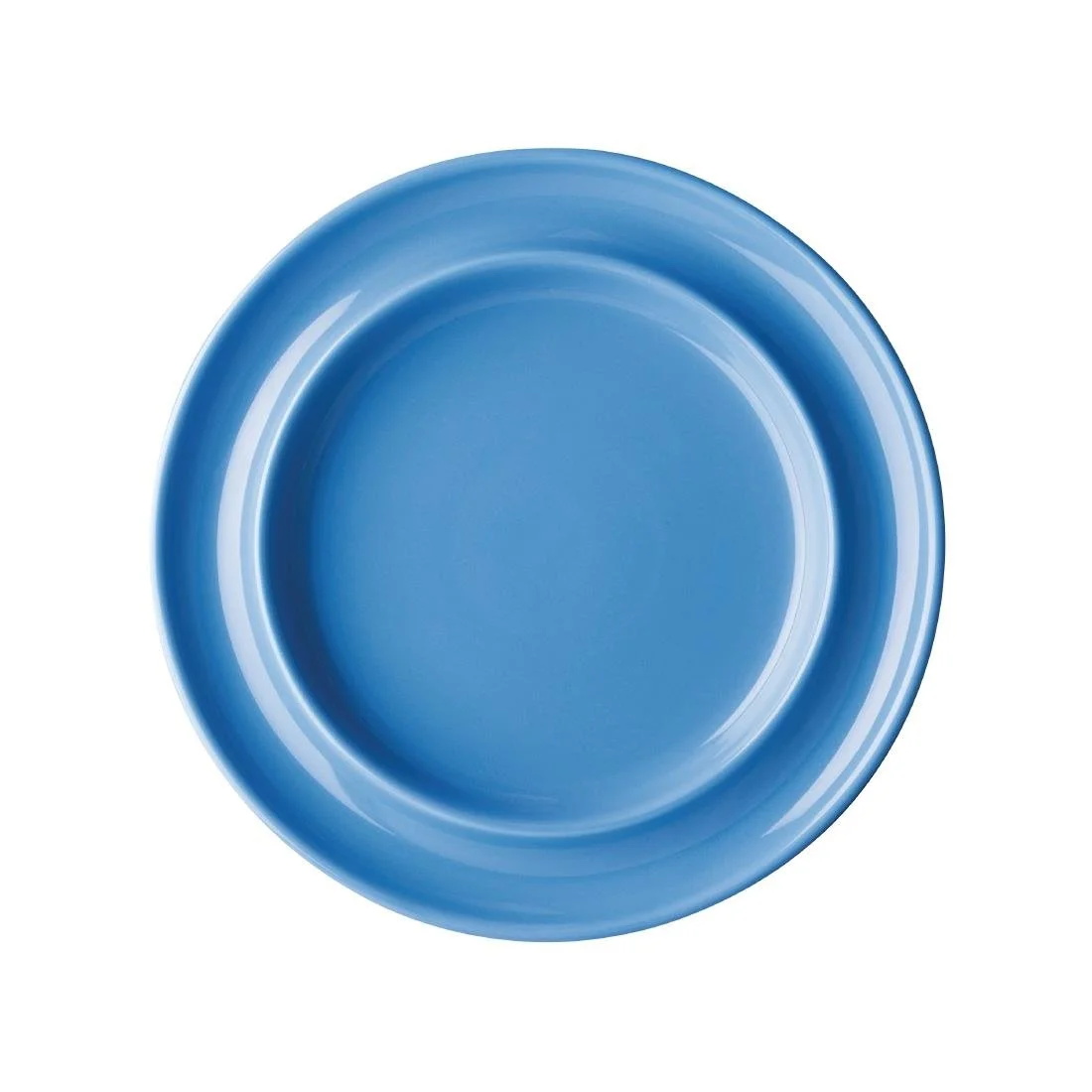 Olympia Heritage Raised Rim Plates Blue 203mm (4 Pack)