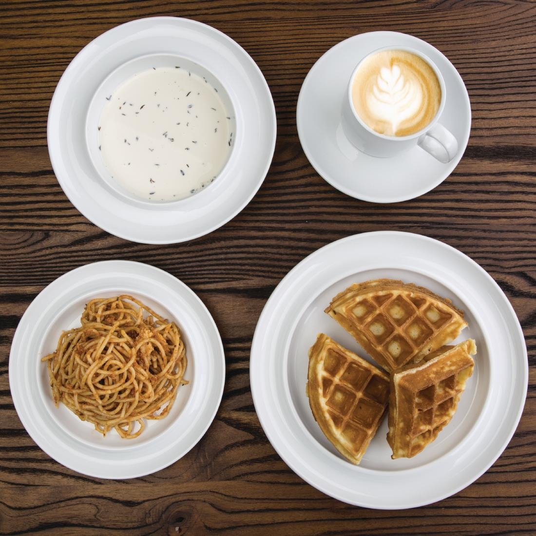 Olympia Whiteware Stacking Mugs 284ml 10oz