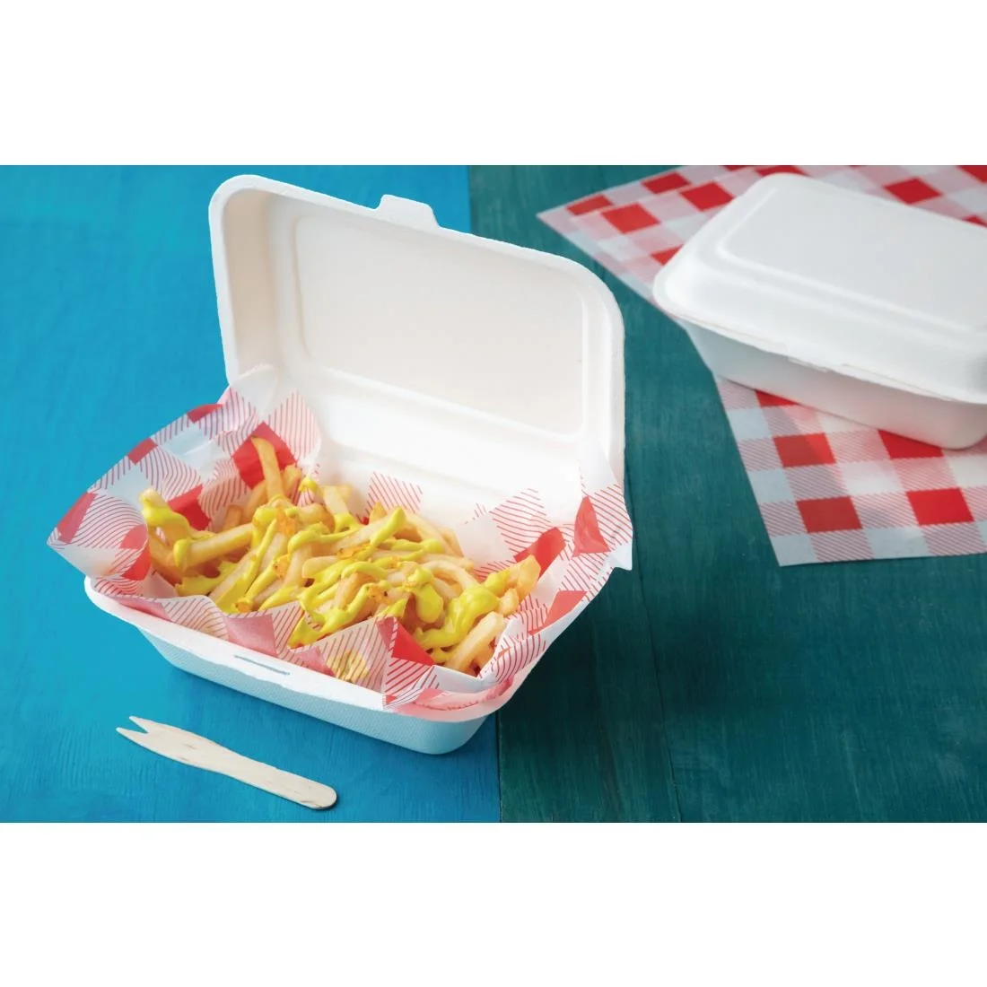 Fiesta Compostable Wooden Chip Forks (Pack of 1000) - Image 7