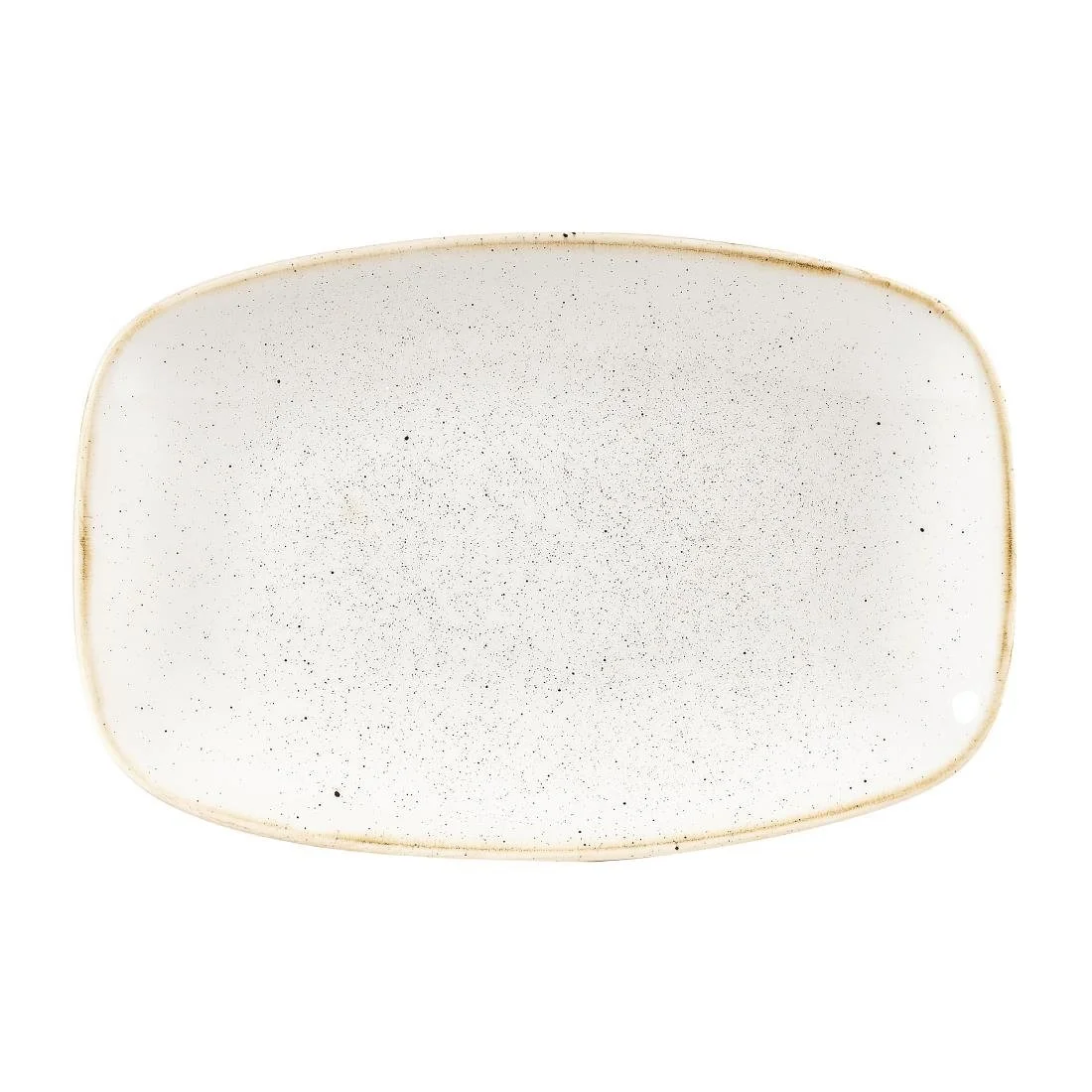 Churchill Stonecast Rectangular Plates Barley White 157 x 237mm (12 Pack)