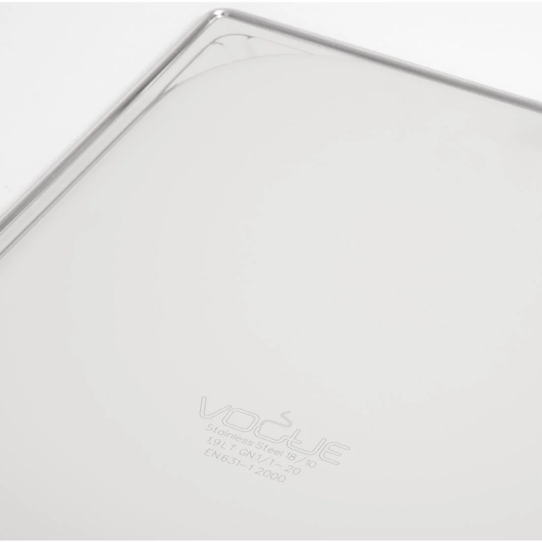Vogue Heavy Duty Stainless Steel 1/1 GN Pan 20mm - Image 8