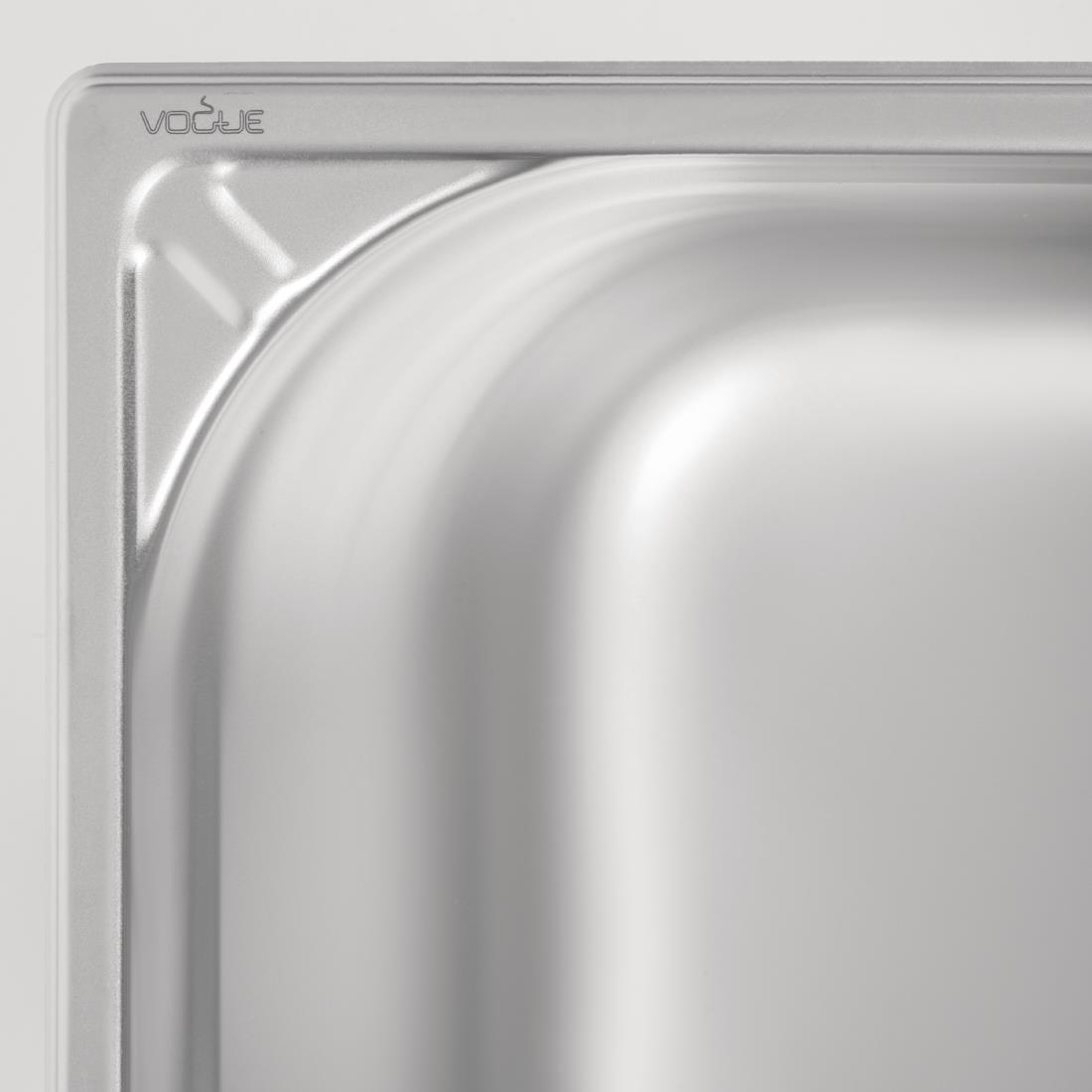 Vogue Heavy Duty Stainless Steel 1/2 Gastronorm Pan 200mm