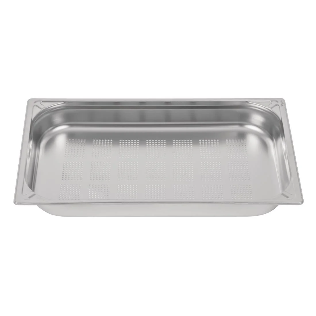 Vogue Heavy Duty Stainless Steel Perforated 1/1 Gastronorm Tray - Image 3