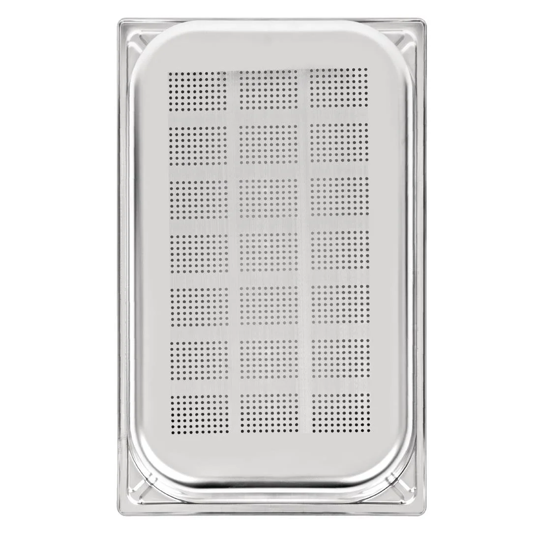 Vogue Heavy Duty Stainless Steel Perforated 1/1 Gastronorm Tray - Image 6
