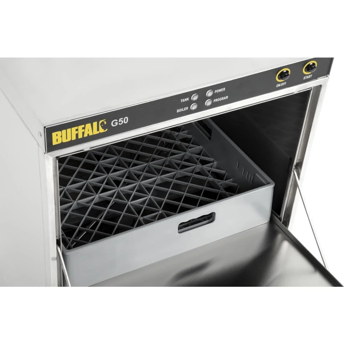Buffalo Undercounter Glasswasher with Drain Pump 500x500mm Baskets - Image 7