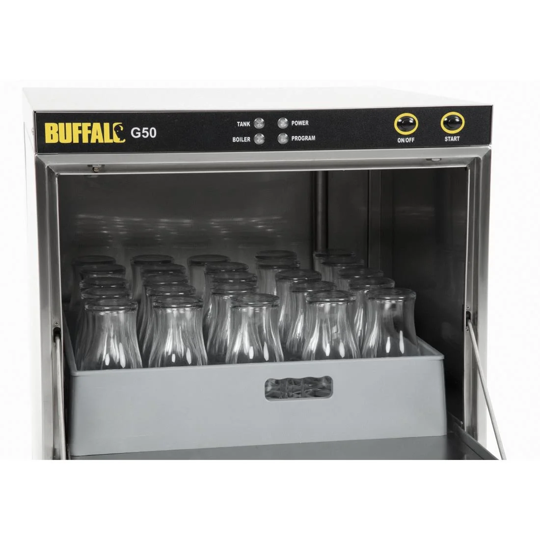 Buffalo Undercounter Glasswasher with Drain Pump 500x500mm Baskets - Image 9