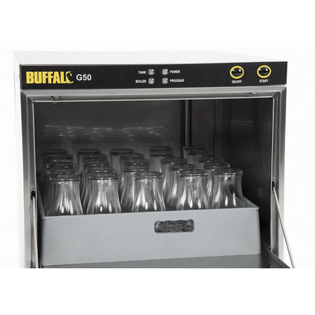 Buffalo Undercounter Glasswasher with Drain Pump 500x500mm Baskets - Image 9