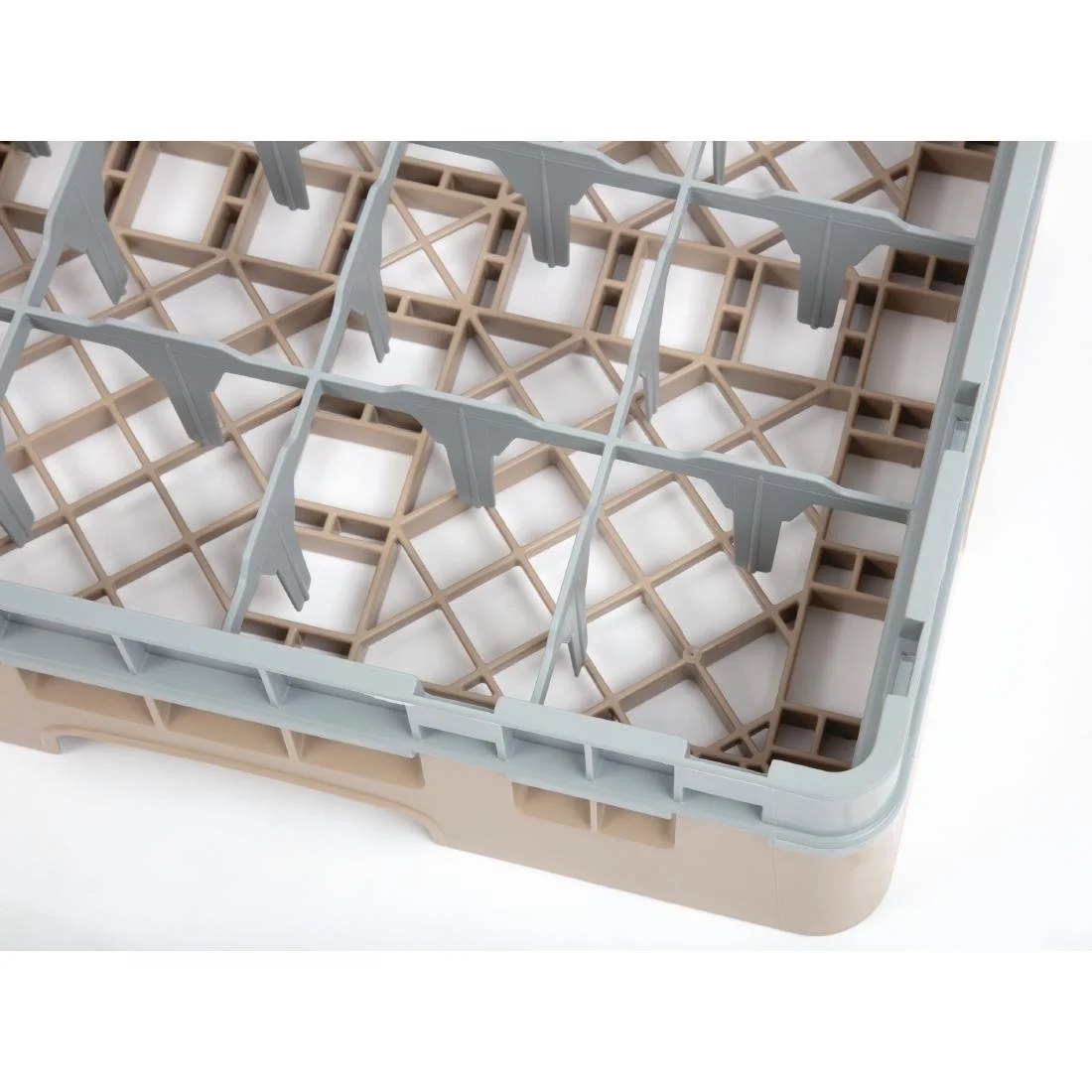 Cambro Camrack Beige 16 Compartments Max Glass Height 92mm - Image 3