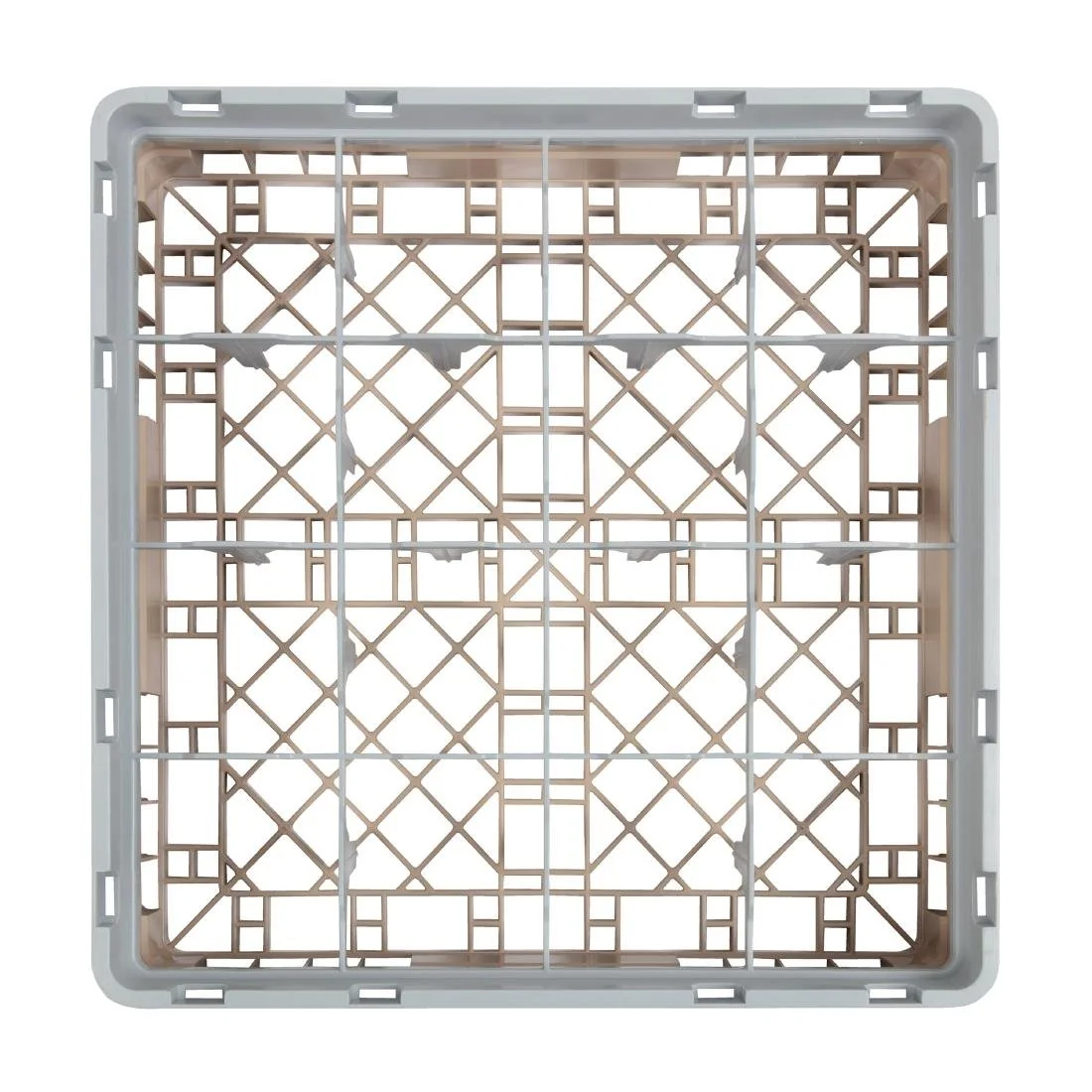 Cambro Camrack Beige 16 Compartments Max Glass Height 92mm - Image 4