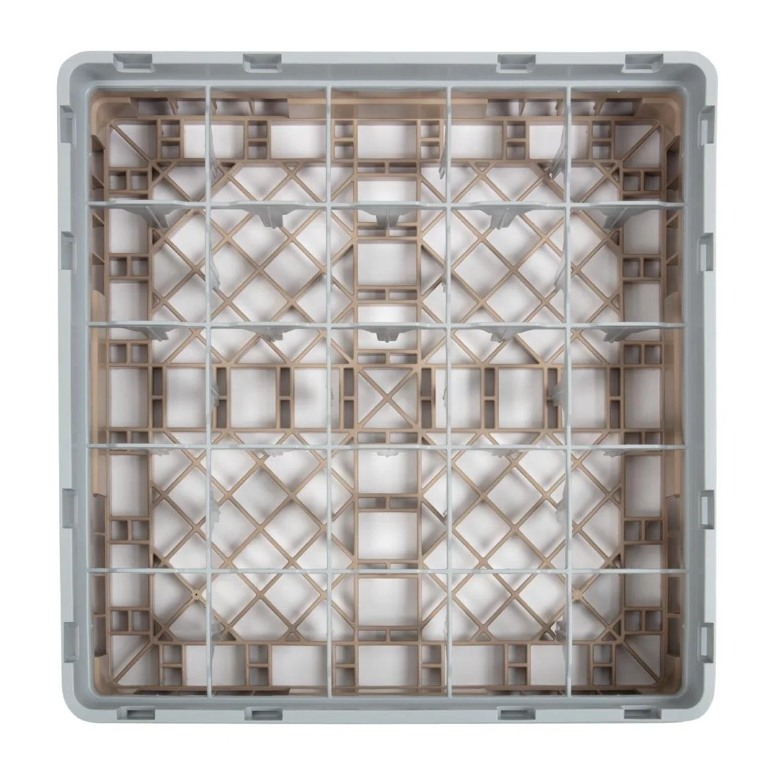 Cambro Camrack Beige 25 Compartments Max Glass Height 92mm - Image 4