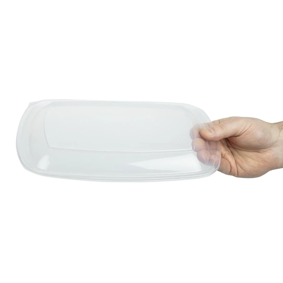 Fastpac Large Rectangular Food Container Lids 1350ml / 48oz (Pack of 150) - Image 4