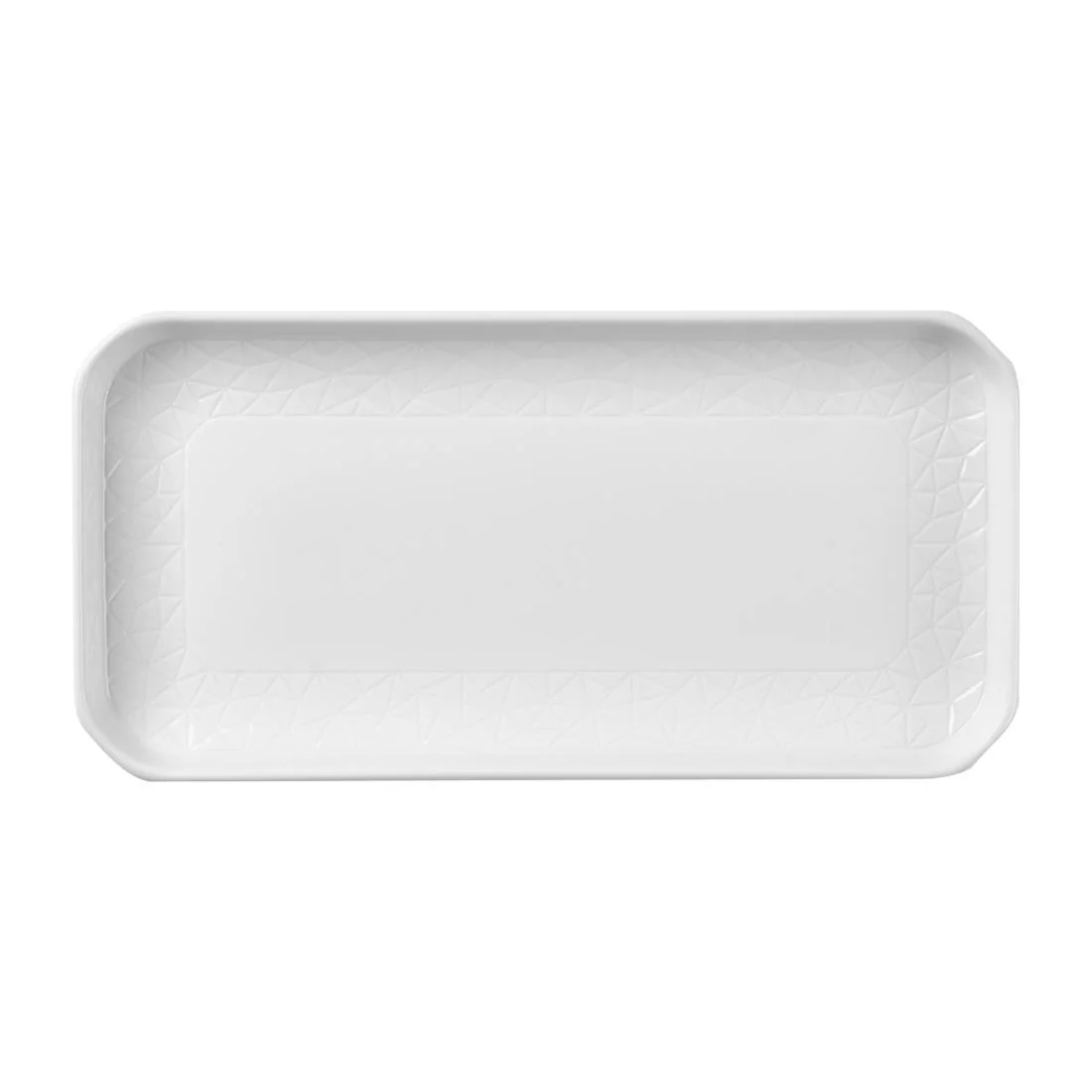 Churchill Alchemy Abstract White Deep Oblong Trays 300mm (6 Pack)