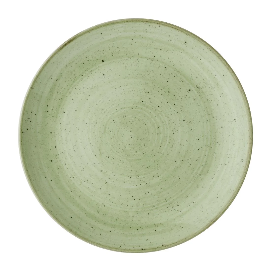 Churchill Stonecast Sage Green Coupe Plates 217mm (12 Pack)