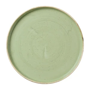 Churchill Stonecast Sage Green Walled Plates 260mm (6 Pack)