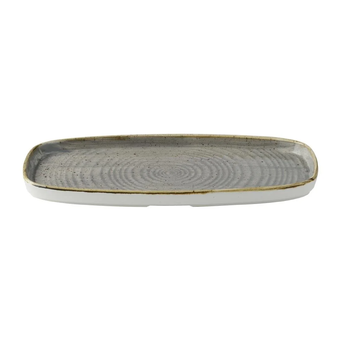 Churchill Stonecast Peppercorn Grey Chefs' Walled Oblong Plates 300mm (12 Pack) - Image 4