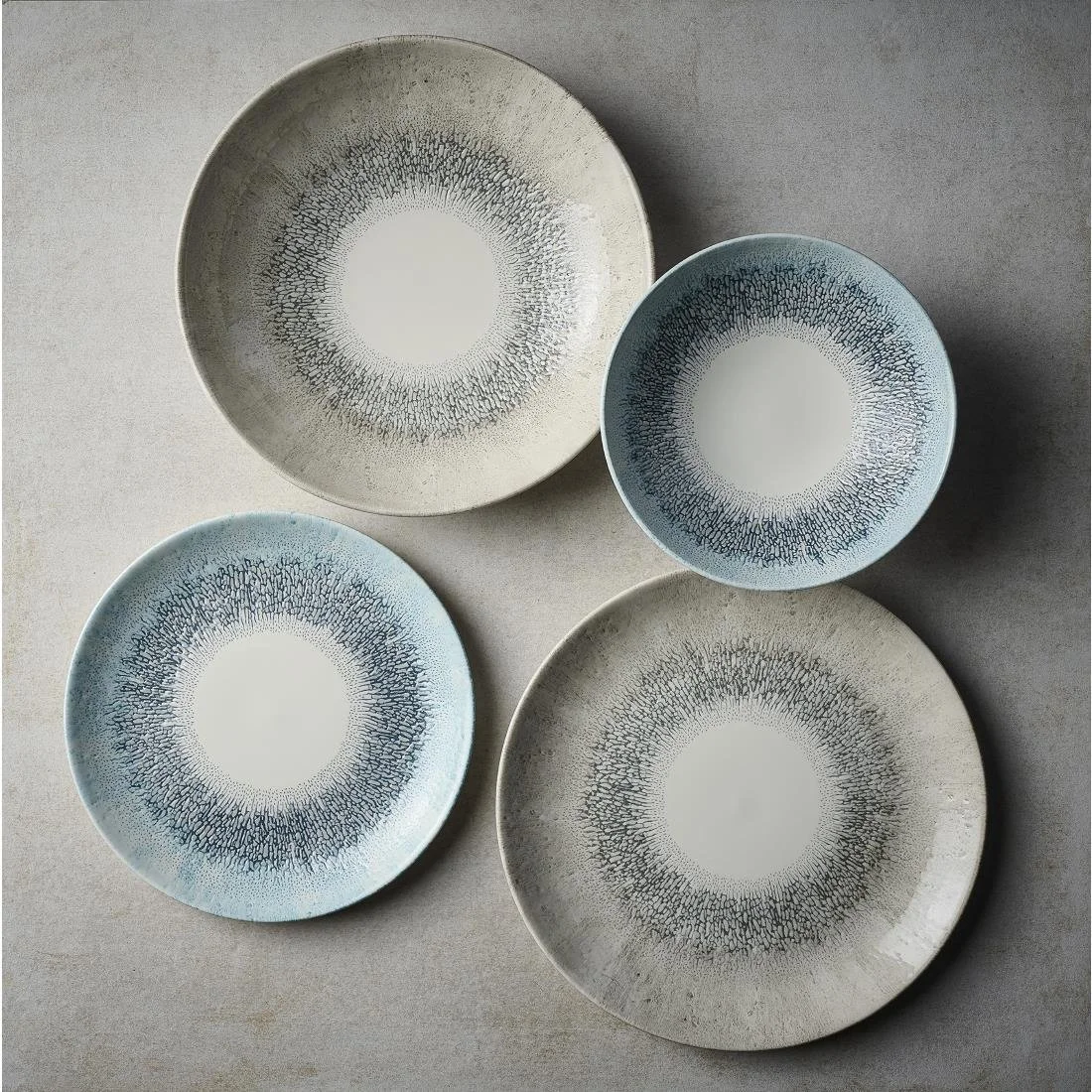 Churchill Studio Prints Fusion Grey Coupe Plates 248mm (12 Pack) - Image 2