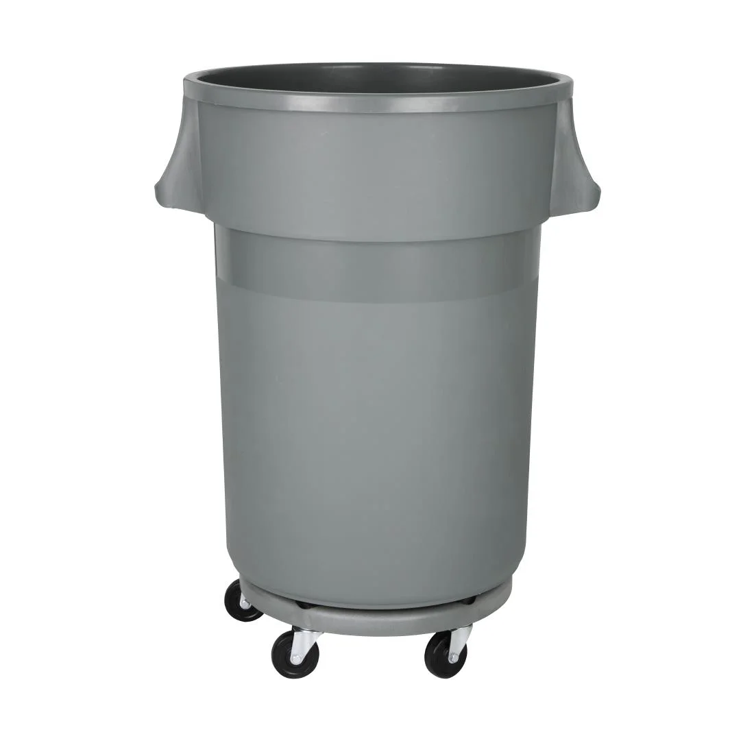 Jantex Heavy-Duty Round Bin Grey 160Ltr - Image 3