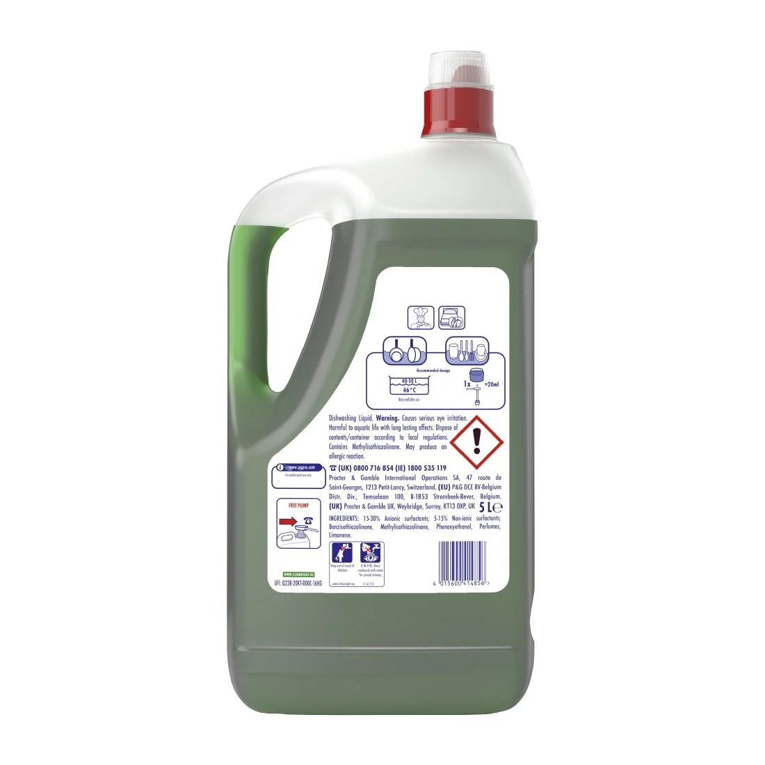 Fairy Professional Washing Up Liquid Original 5Ltr (2 Pack) - Image 2