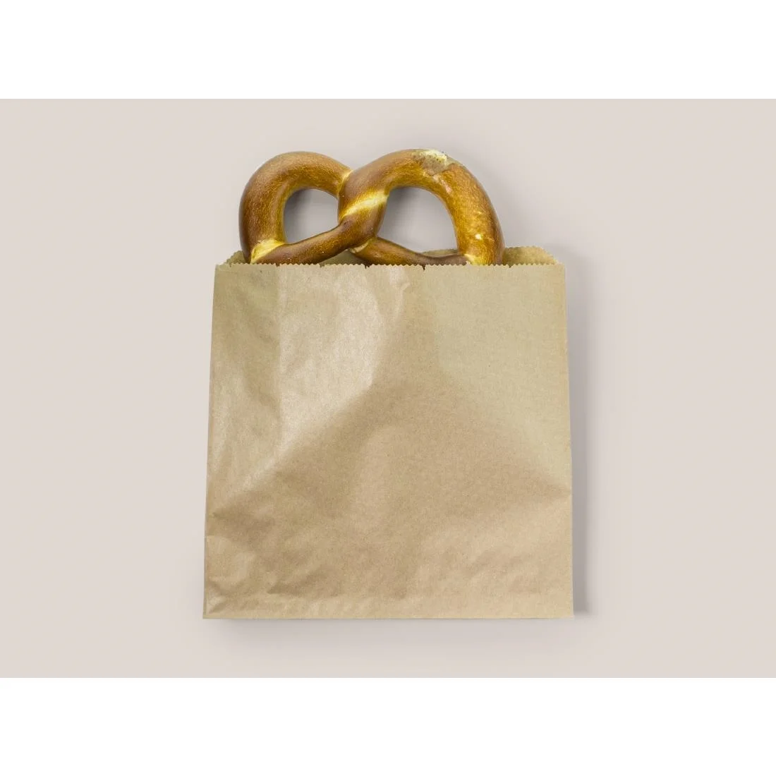 Vegware Compostable Paper Sandwich Bags Kraft - 7x7" (Pack of 1000) - Image 2