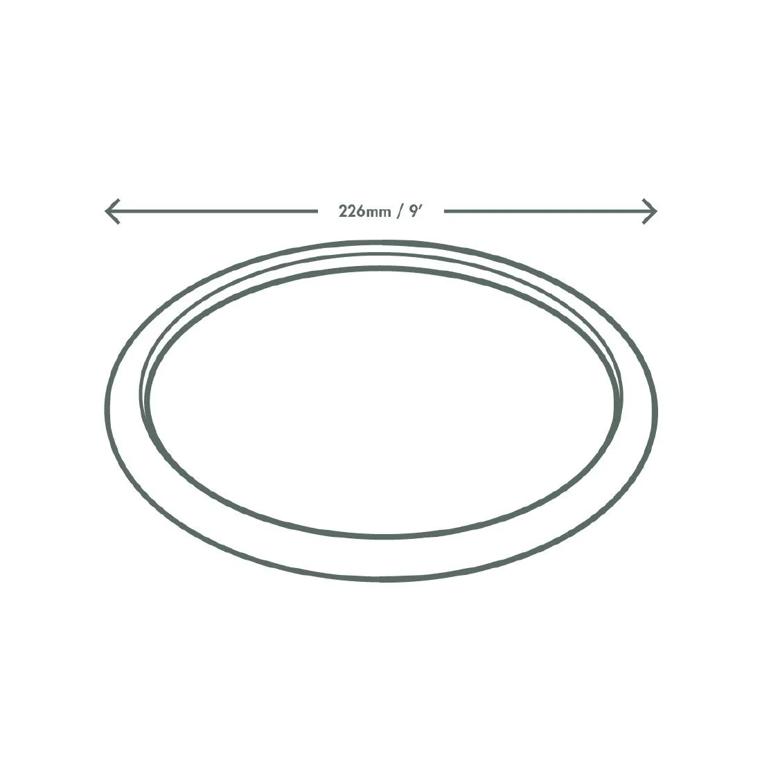 Vegware Compostable Nourish Moulded Fibre Plate Natural 9"/226mm (Pack of 500) - Image 2