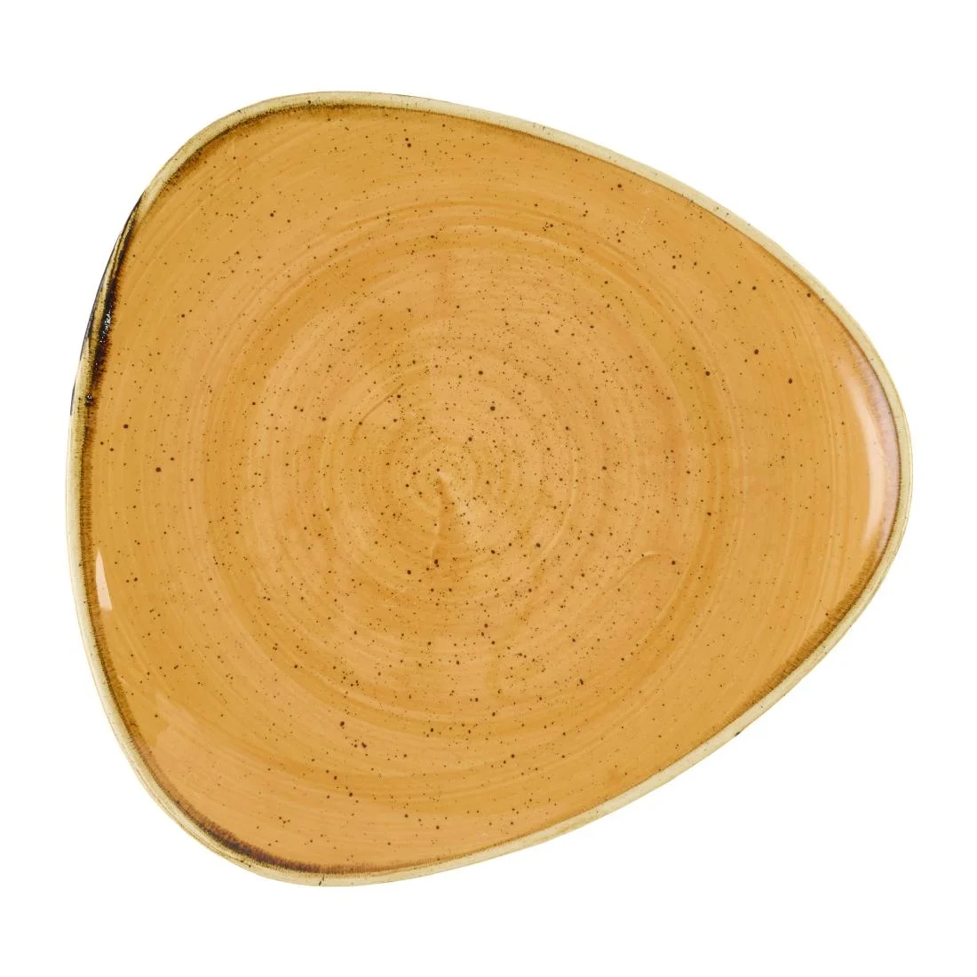Churchill Stonecast Tangerine Triangle Plates 229mm (12 Pack)