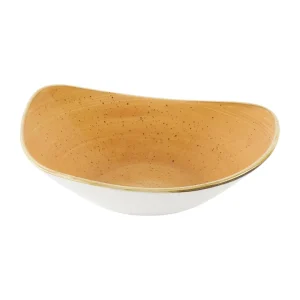 Churchill Stonecast Tangerine Triangle Bowls 235mm (12 Pack)