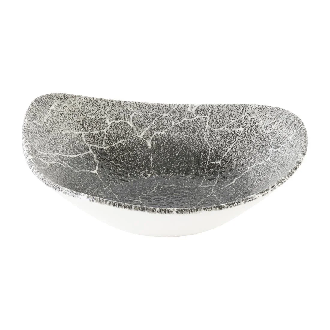 Churchill Studio Prints Kintsugi Quartz Black Triangle Bowls 235mm (12 Pack) - Image 2