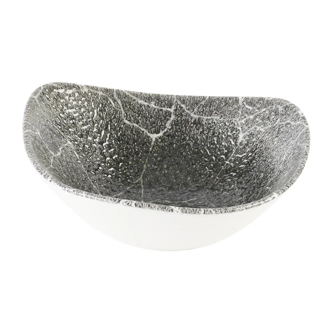 Churchill Studio Prints Kintsugi Quartz Black Triangle Bowls 185mm (12 Pack) - Image 2