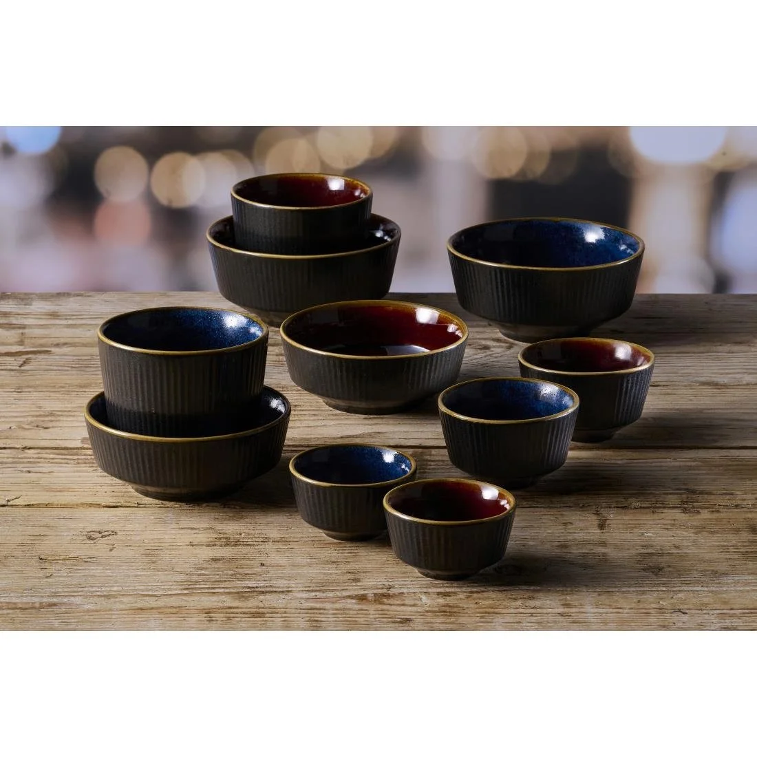 Churchill Nourish Tokyo Blue Kochi Soup Bowls 62 x 130mm (12 Pack) - Image 2