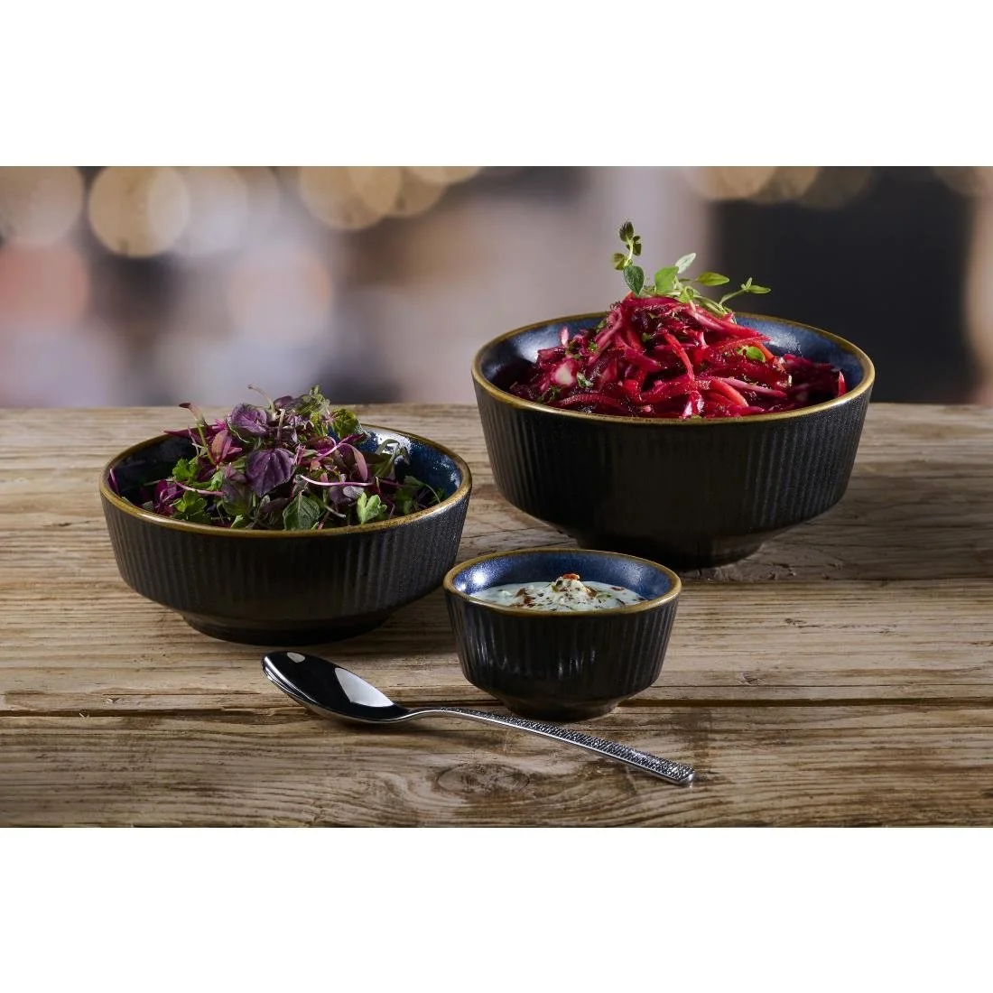 Churchill Nourish Tokyo Blue Kochi Soup Bowls 62 x 130mm (12 Pack) - Image 4
