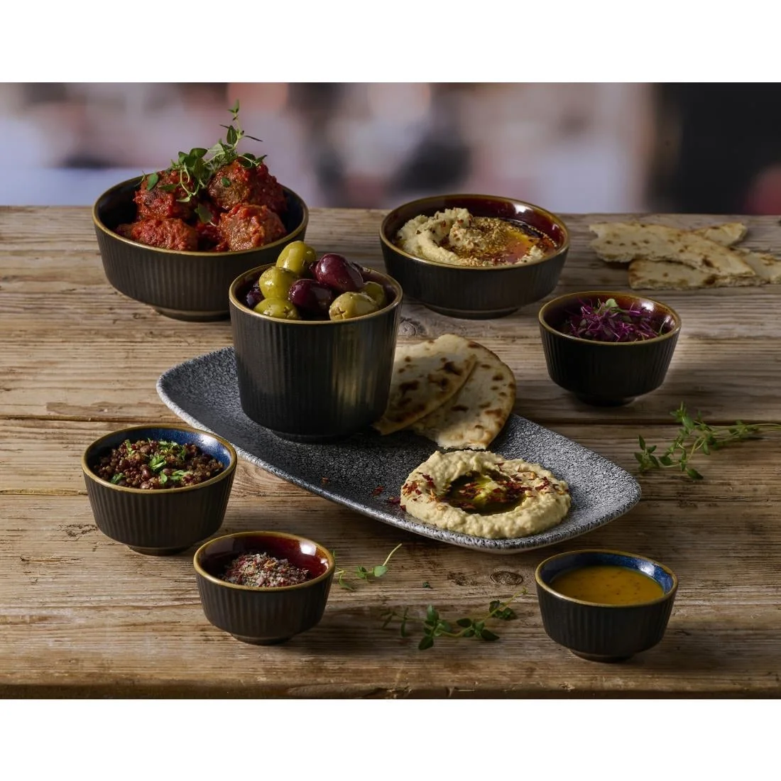 Churchill Nourish Tokyo Blue Kochi Dip Pot 48x80mm (12 Pack) - Image 3